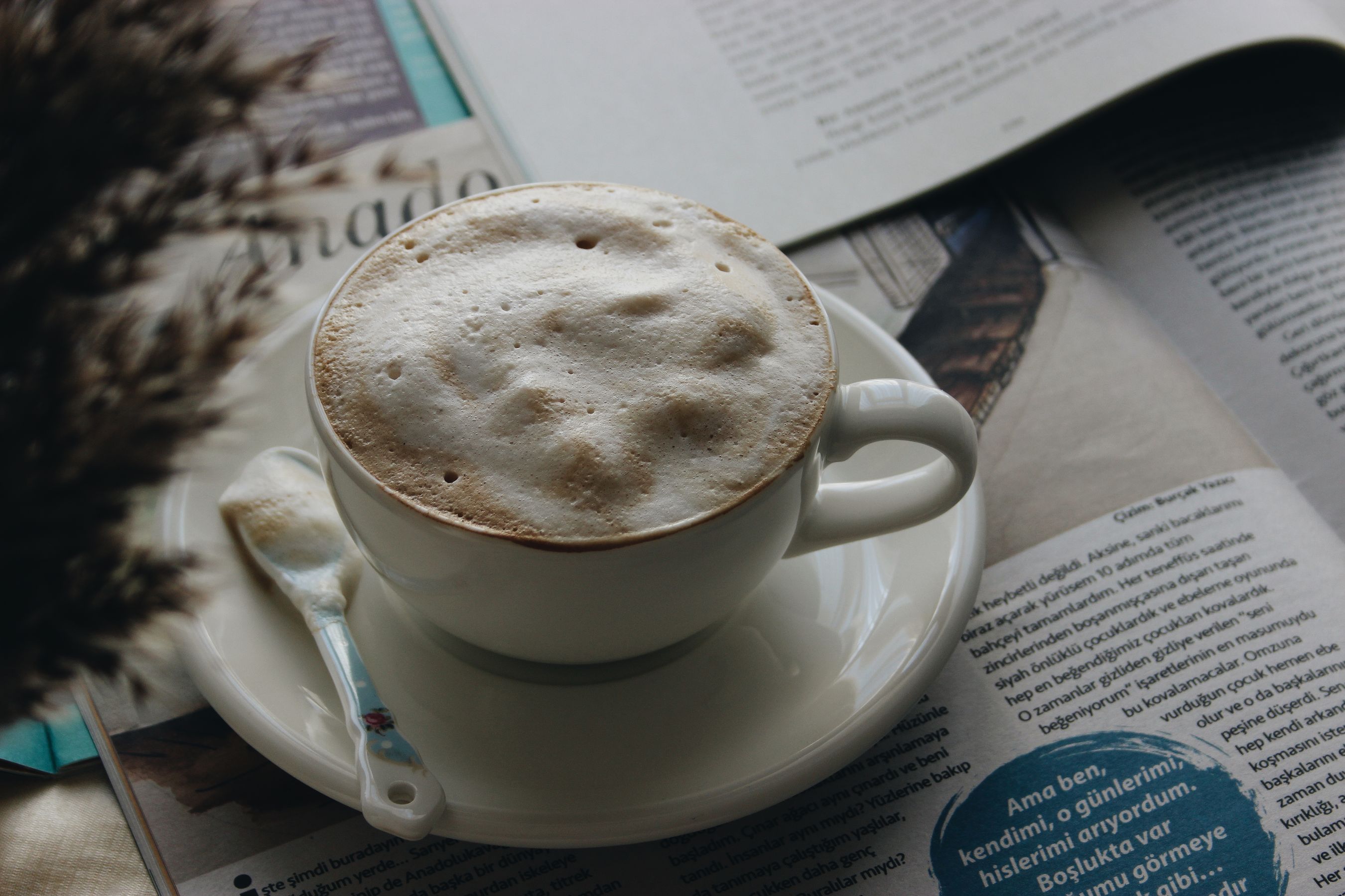 Cappuccino im Café